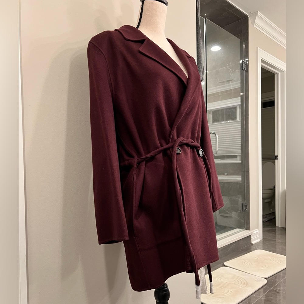 Theory Merlot Coat